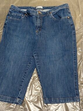 Lee Dark Blue Denim Jean Shorts